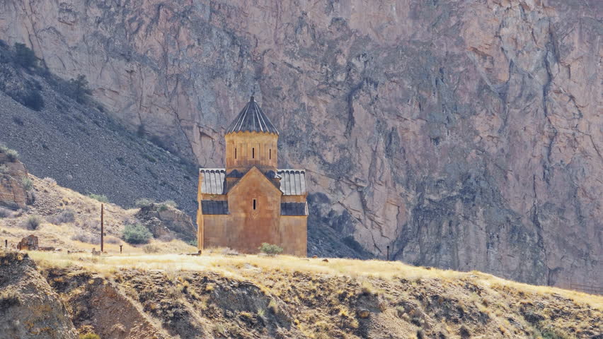 Ancient monasteries and churches of Armenia, beautiful mountainous Armenia | Shutterstock HD Video #1100069525