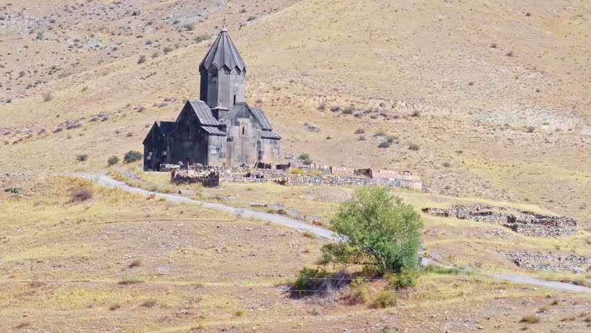 Ancient monasteries and churches of Armenia, beautiful mountainous Armenia | Shutterstock HD Video #1100069531
