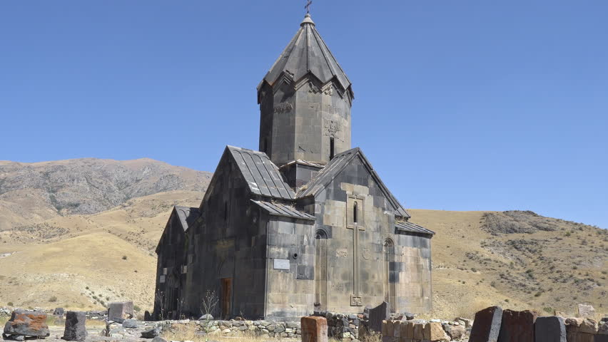 Ancient monasteries and churches of Armenia, beautiful mountainous Armenia | Shutterstock HD Video #1100069535