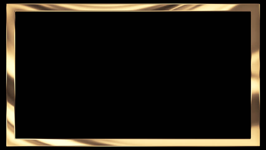 gorgeous golden border transparent channel
