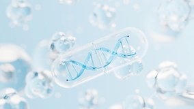 Medical capsule with biomedical concept, 3d rendering. Digital drawing. - Powered by Shutterstock - Get 15% off with code: PIKWIZARD15