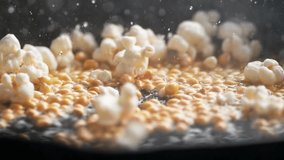 slow motion of corn being fried and popping in the fryer ,best food - Powered by Shutterstock - Get 15% off with code: PIKWIZARD15