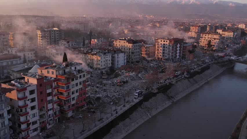 Turkey Earthquake - Hatay

As a result of the 7.8 magnitude earthquake that occurred in Turkey, thousands of buildings were destroyed and millions of people were affected. Royalty-Free Stock Footage #1100079751
