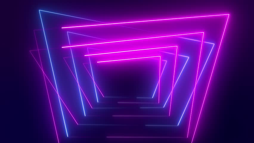 Abstract Neon Glowing Lights Stage Video Background Loop 4k | Shutterstock HD Video #1100086649