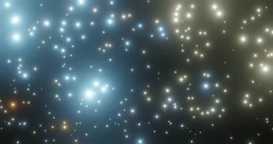 Animated astronomical background. Seamless cyclic animated background of abstract shapes. Seamless looping videos