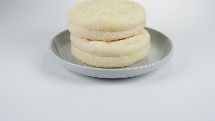 English muffin, Short video clip Royalty-Free Stock Footage #1100093429