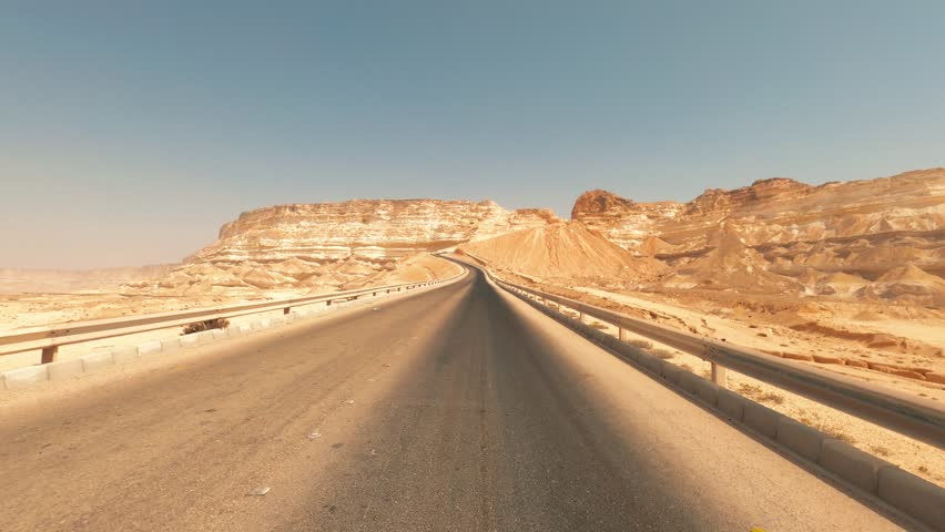 Driving The Roads Of Oman. Graded and stabilized version.