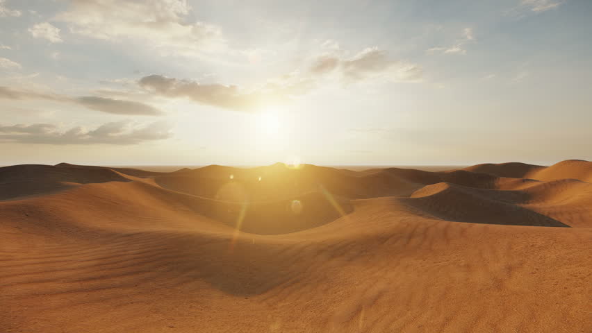 Sand Dunes Desert 3D Video Animation | Shutterstock HD Video #1100115181