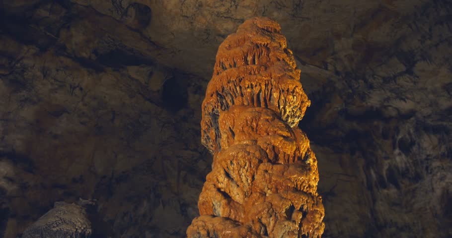 Beautiful stalactites from cave Baradla in Aggtelek