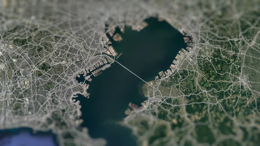 Tokyo, Capital of Japan On Physical World Map