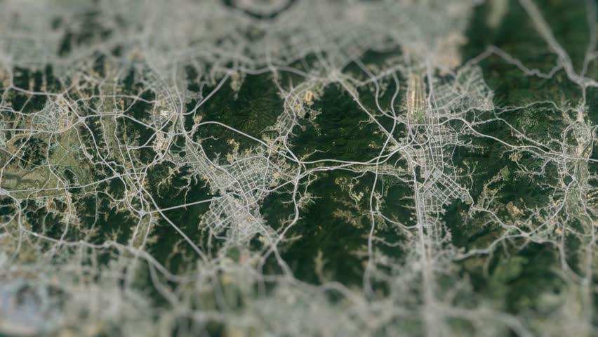 Seoul, Capital of South Korea On Physical World Map