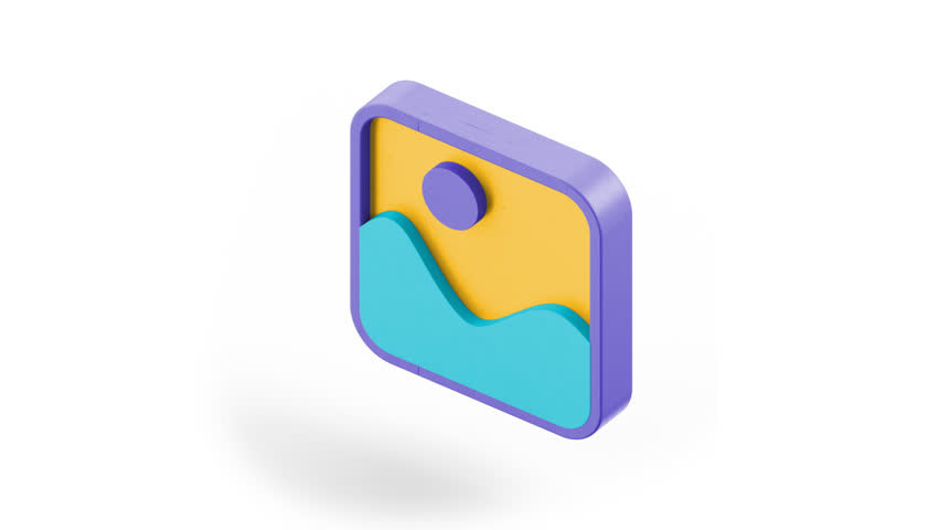 icon picture 3d scene icon of nice animated for your 3D videos easy to use with Transparent Background . HD Video Motion Graphic Animation Free Video