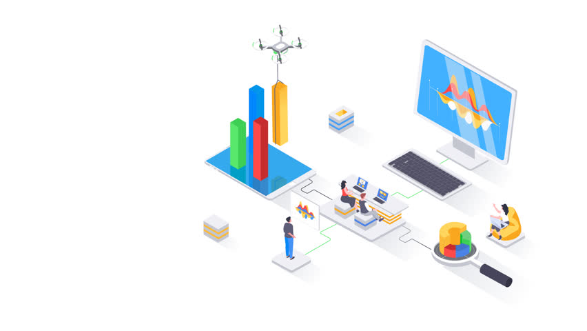 Data analysis scene icon of nice animated for your isometric videos easy to use with Transparent Background . HD Video Motion Graphic Animation Free Video | Shutterstock HD Video #1100122301