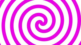 Minimal twirling pink circles zoom  spiral in infinite rotation. Funky holographic backdrop in retrowave style. Shiny fibonacci swirl in white background ,Seamless loop animation. - Powered by Shutterstock - Get 15% off with code: PIKWIZARD15