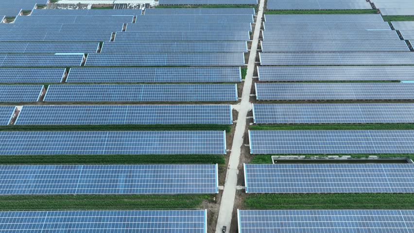 Solar power station in farm | Shutterstock HD Video #1100148781