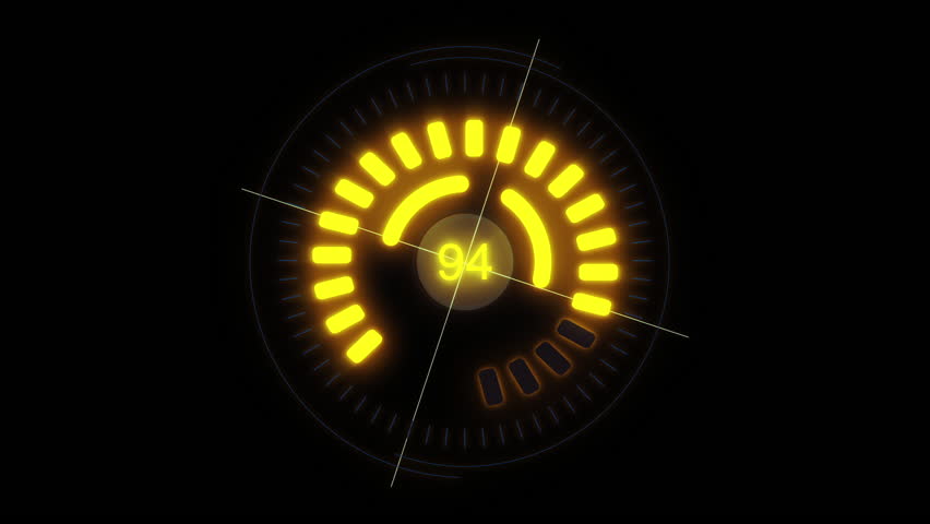 HUD elements and number counter, Abstract Futuristic Technology Background with Digital number. HUD user interface with technology - motion graphics