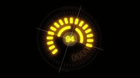 HUD elements and number counter, Abstract Futuristic Technology Background with Digital number. HUD user interface with technology - motion graphics - Powered by Shutterstock - Get 15% off with code: PIKWIZARD15