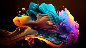 Enhance the aesthetic of your creative projects with this mesmerizing Marble Liquid Background Footage. This high-quality footage features colorful liquids swirling and flowing to create stunning  