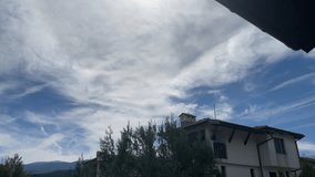 Clouds in the sky. Timelapse.