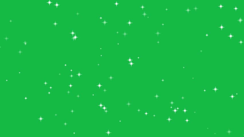 Dancing stars on green screen background motion graphic effect. | Shutterstock HD Video #1100183073