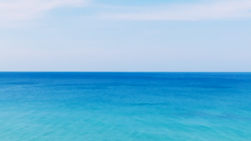 4K Aerial view sea horizon as far as the eye can see One part sky, one part sea. Footage high quality ProRes 422HQ | Shutterstock HD Video #1100186627