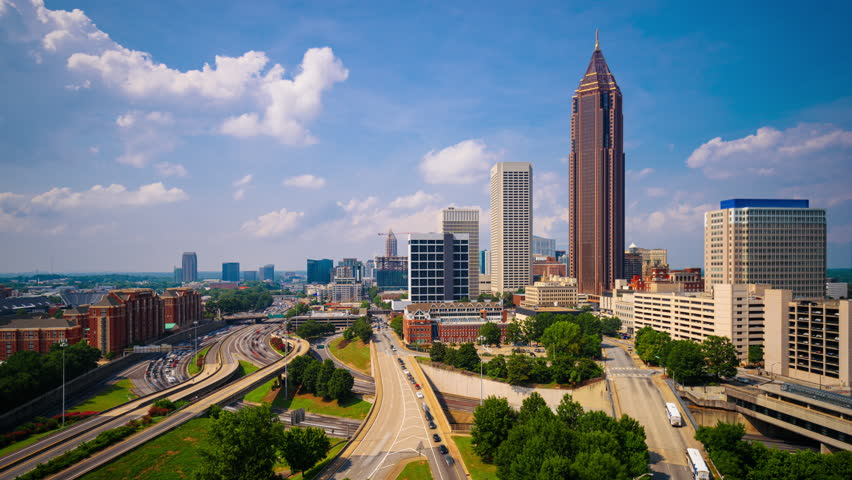 Atlanta, Georgia, USA downtown and midtown skyline.