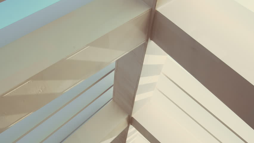 Top down panoramic shot of interior of pedestrian contemporary walkway covered metallic city crosswalk. Futuristic interior of pedestrian glass, arches, wood and metal footbridge, overpass tunnel - Powered by Shutterstock - Get 15% off with code: PIKWIZARD15