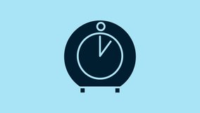 Blue Kitchen timer icon isolated on blue background. Cooking utensil. 4K Video motion graphic animation. - Powered by Shutterstock - Get 15% off with code: PIKWIZARD15