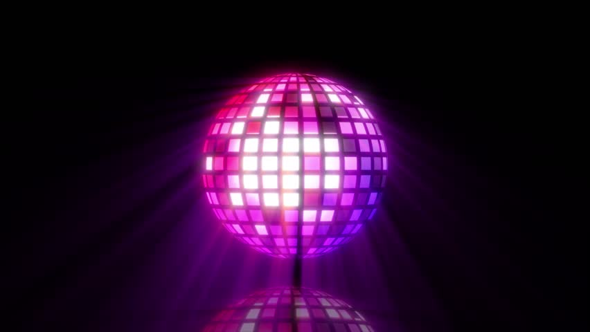 Neon disco ball seamless, rotating sparkling disco ball | Shutterstock HD Video #1100196831