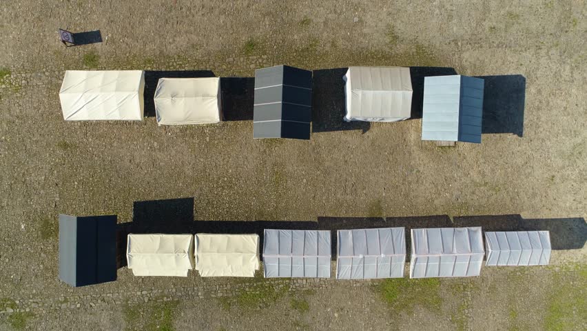 Skansen Museum Galician Market Sanok Aerial View Poland