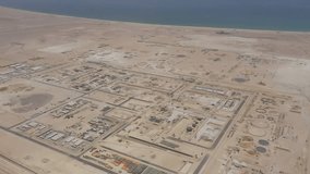 Aerial view of the refinery, a world class project under construction in Dukma, Oman. It is a joint venture between Oman and Kuwait. - Powered by Shutterstock - Get 15% off with code: PIKWIZARD15