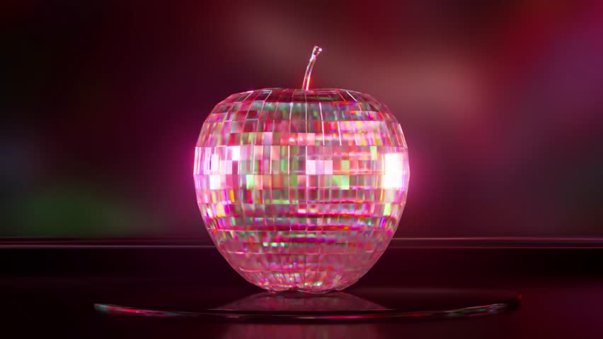 Spinning apple. Spinning apple