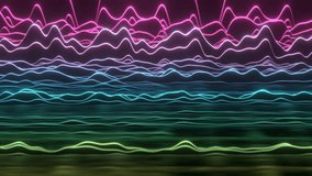 Audio Waveform, Simple Colorful The Sound Waves, Neon animation - Powered by Shutterstock - Get 15% off with code: PIKWIZARD15