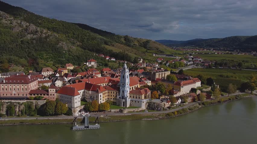 Dürnstein castle in Austria along the danube