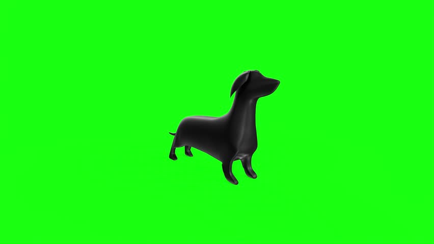 3D Rendering Of Dog Animal isolated on background loop | Shutterstock HD Video #1100232993