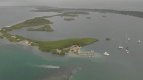 Tropical Rosario Islands, Cartagena, Colombia - Drone video - DJI D-Cinelike color profile
