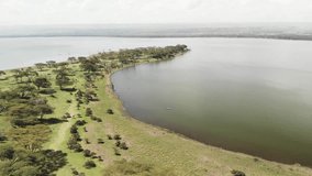 Safari - Crescent Island Game Sanctuary, Kenya - Drone video - DJI D-Cinelike color profile