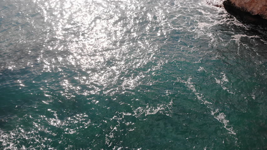 Blue ocean drone view. High quality 4k footage | Shutterstock HD Video #1100243761