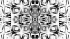 Black and white seamless looped background. Animated abstract figures. Beautiful patterns to overlay on music.  Video Ultra HD 4K 3840x2160. VJ Loop. CG.