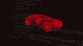 Animation of multiple changing numbers over 3d car model against data processing on black background. Computer interface and automobile engineering technology concept - Powered by Shutterstock - Get 15% off with code: PIKWIZARD15