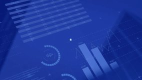 Animation of network of digital icons and statistical data processing against tall buildings. Global networking and business data technology concept - Powered by Shutterstock - Get 15% off with code: PIKWIZARD15