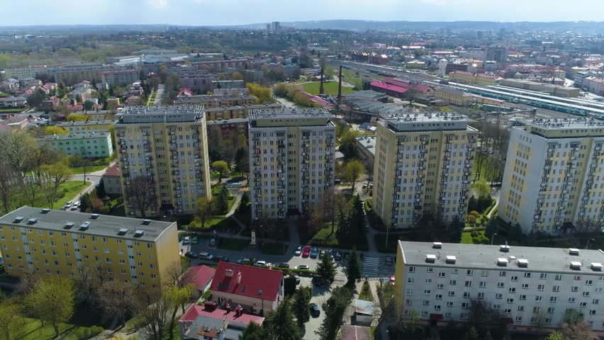 Beautiful Panorama Rzeszow Aerial View Poland