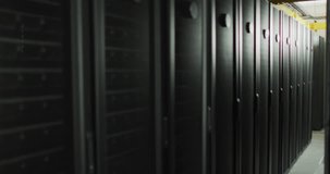 Animation of binary coding data processing and symbols against computer server room. Computer interface and business data storage technology concept - Powered by Shutterstock - Get 15% off with code: PIKWIZARD15