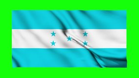 Flag of Honduras waving isolated by the alpha channel(transparent background).Highly detailed fabric texture. Seamless loop in full 4K resolution.Honduran flag.
 - Powered by Shutterstock - Get 15% off with code: PIKWIZARD15