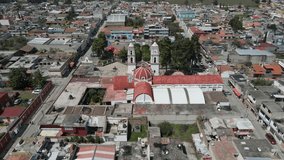Aerial drone video fo the Christian Sanctuary in Mexico