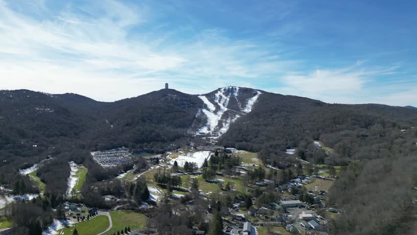 Sugar Mountain banner elk north carolina ski resort Aerial