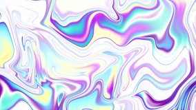 Transforming abstract background. Psychedelic wavy animated abstract curved shapes. Looping footage.