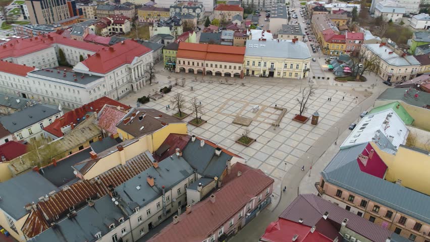 Market Square In Kielce Rynek Aerial View Poland