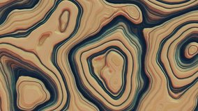Abstract Disp`laced Terrains. Looped Digital Landscape play seamless. Organic motion, procedural noise functions generate intrincated patterns. Nature like, eroded canyon. 