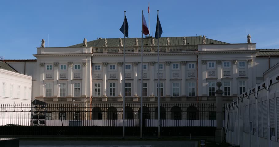 Palac Prezydencki (Presidential Palace) in Warsaw, capital of Poland